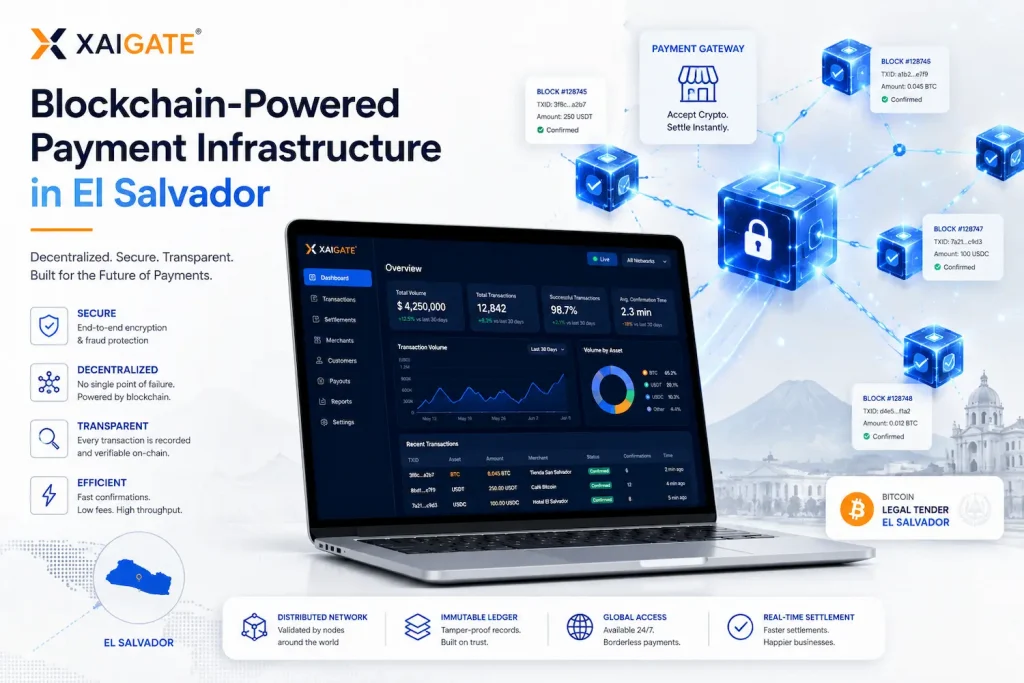 El Salvador Crypto Payment Gateway: A Modern Cryptocurrency Payment Integration Solution 3 Blockchain as the Transparent Transaction Infrastructure
