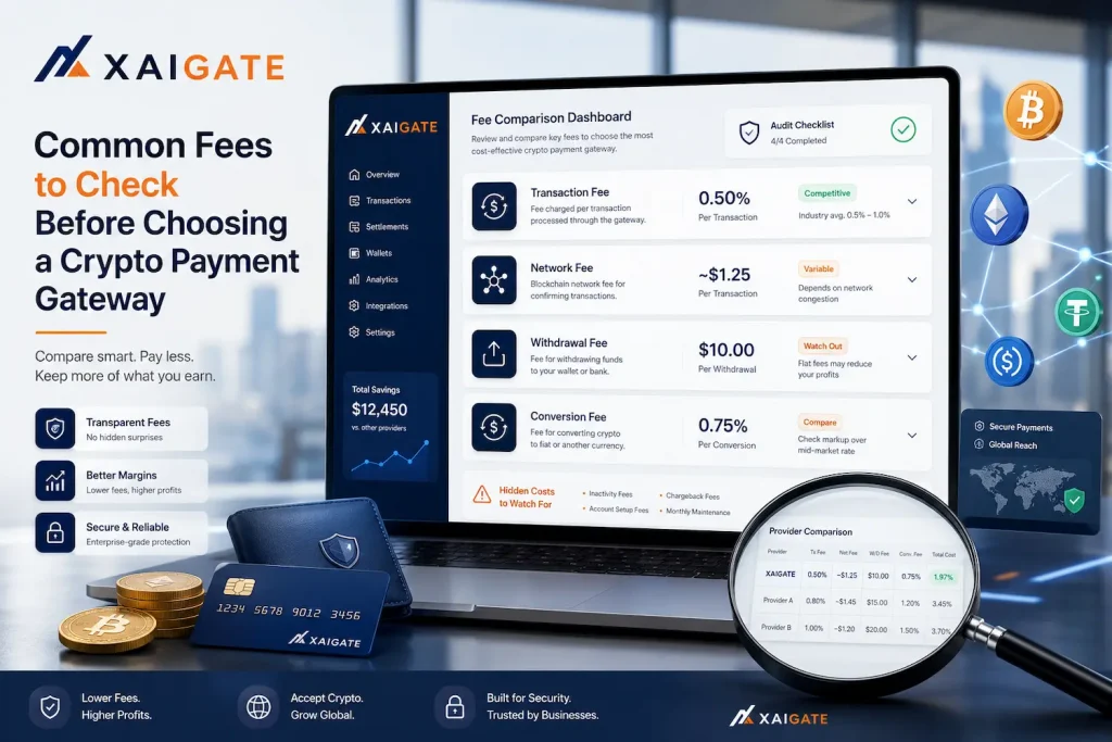 Common Fees to Check Before Choosing a Crypto Payment Gateway