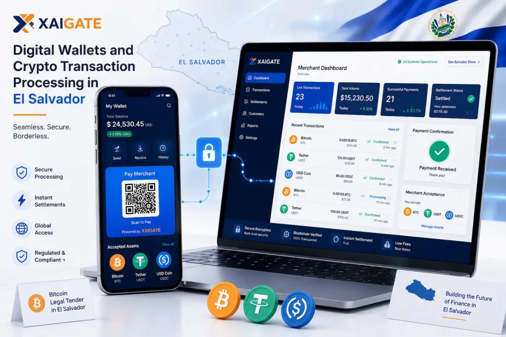 El Salvador Crypto Payment Gateway: A Modern Cryptocurrency Payment Integration Solution 4 Digital Wallets and Crypto Transaction Processing