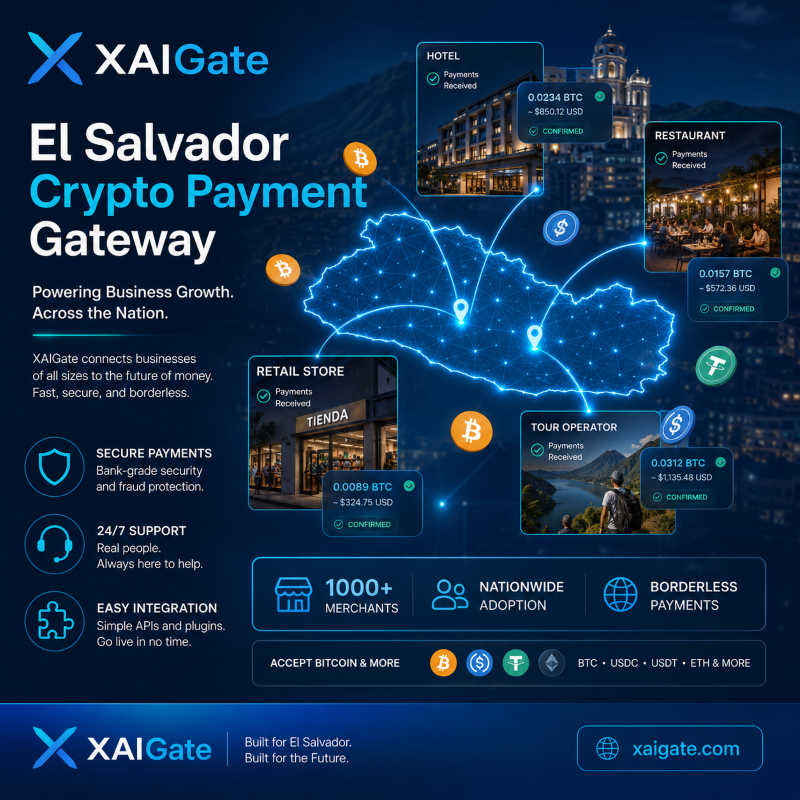El Salvador Crypto Payment Gateway