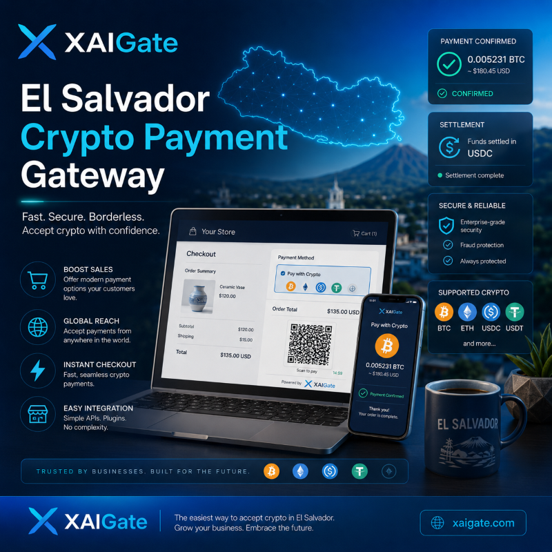 El Salvador Crypto Payment Gateway
