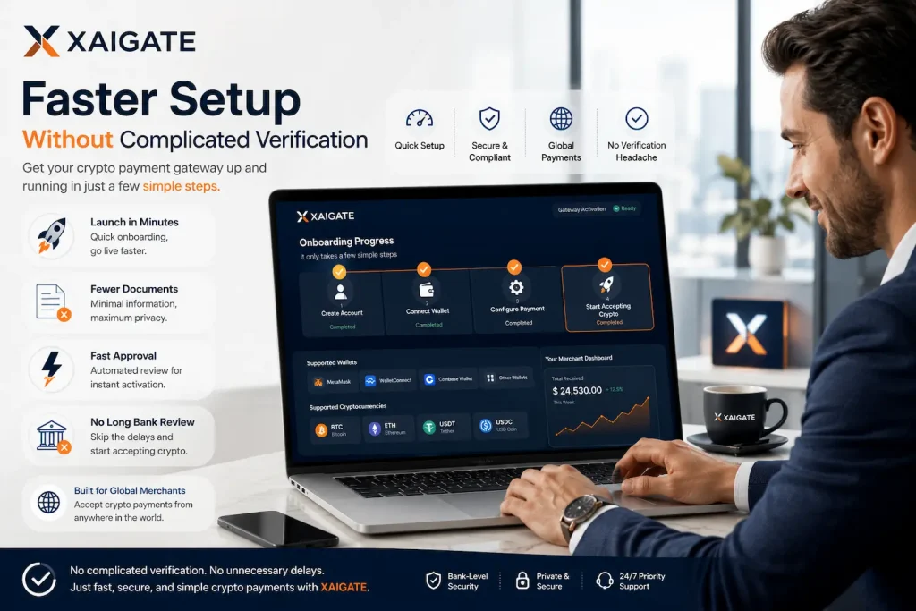 Best Non KYC Crypto Payment Gateway for Global Businesses 2 Faster Setup Without Complicated Verification
