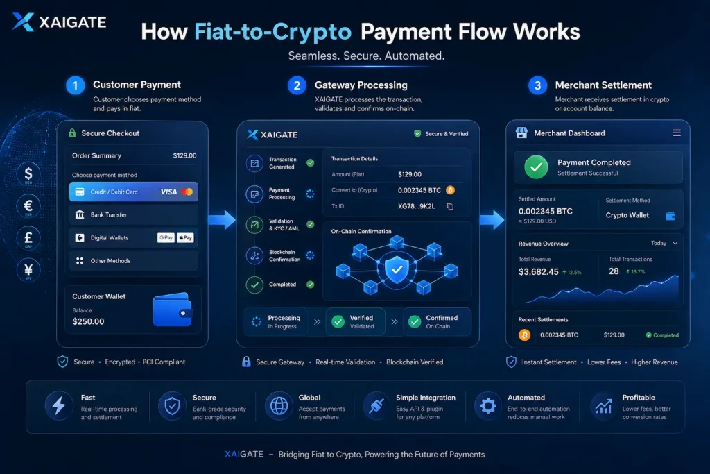How Fiat-to-Crypto Payment Flow Works