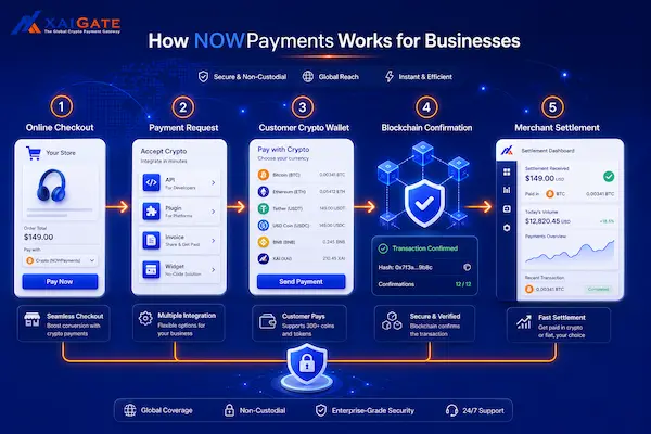NOWPayments Crypto Payment Gateway: Features, Fees, and Business Benefits in 2026 2 How NOWPayments works for business crypto payments