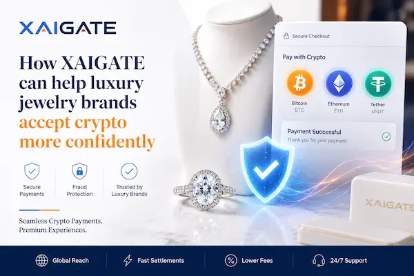 Luxury Jewelry Crypto Payment Gateway for Brands in 2026 4 How XAIGATE can help luxury jewelry brands accept crypto more confidently