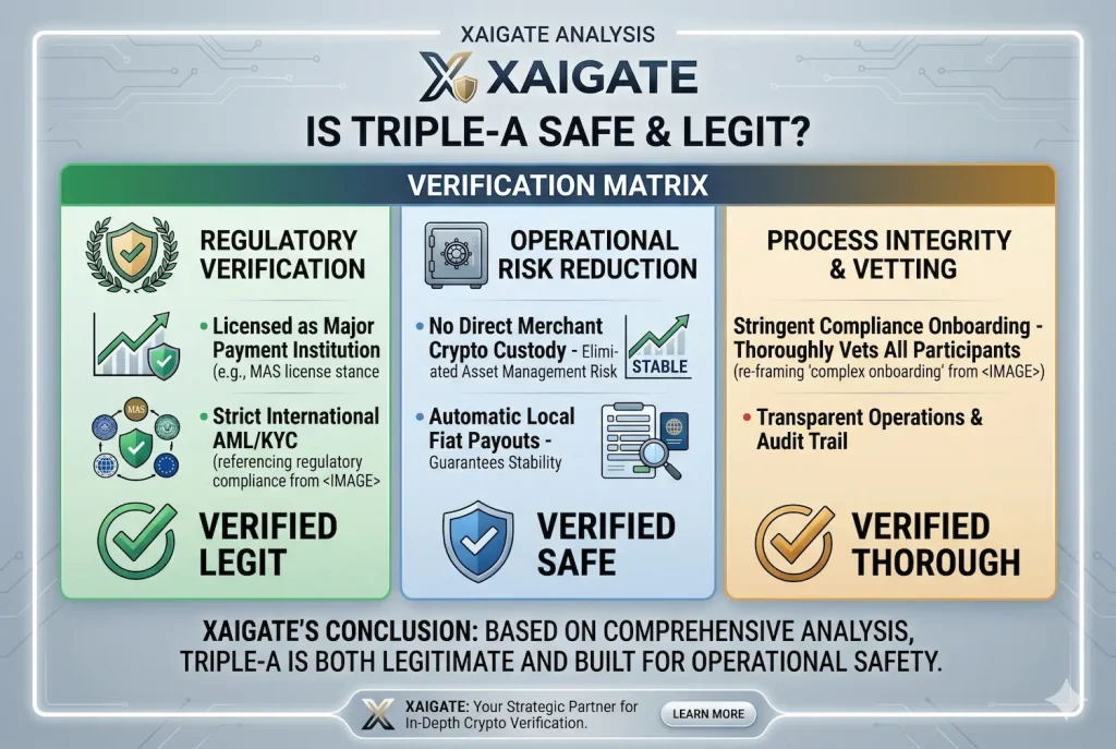 Triple-A Crypto Payment Gateway Review 2026: Features, Fees, and Business Use Cases 6 Is Triple-A Safe and Legit?