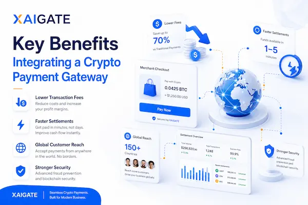 Key benefits of integrating a crypto payment gateway for online businesses