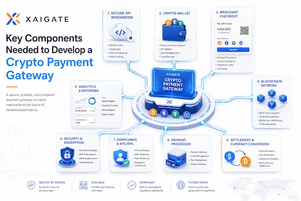Key Components Needed to Develop a Crypto Payment Gateway