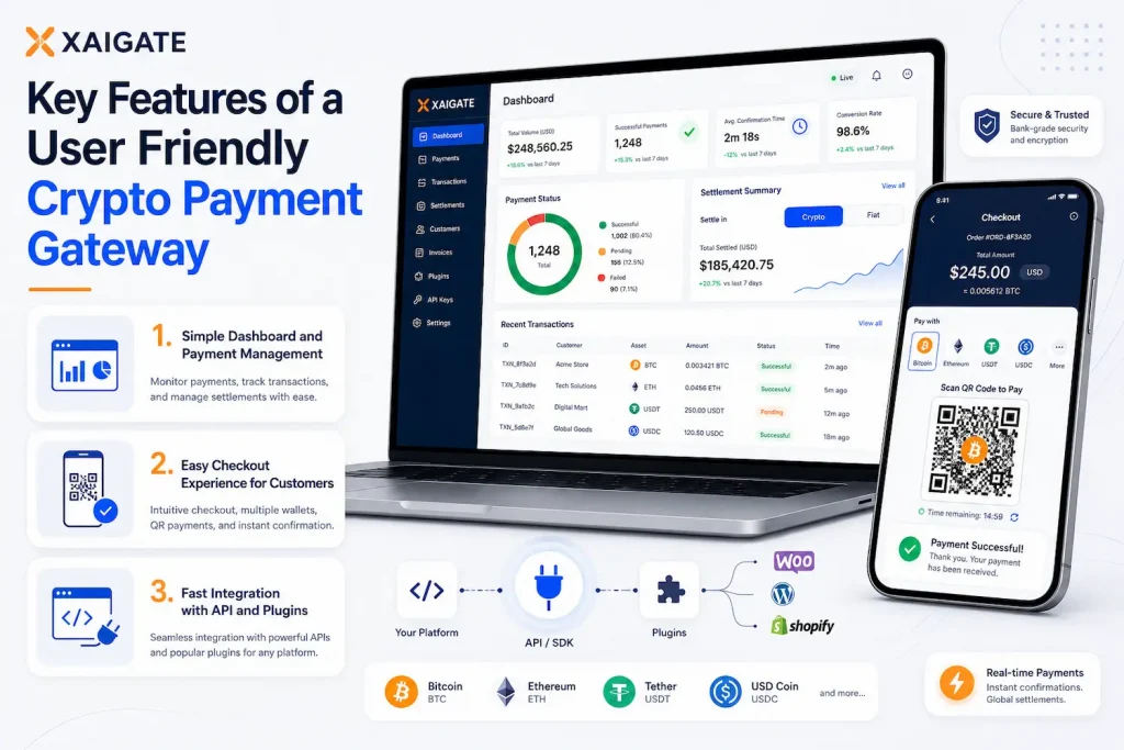 What Makes a User Friendly Crypto Payment Gateway for Modern Businesses 2 Key Features of a User Friendly Crypto Payment Gateway