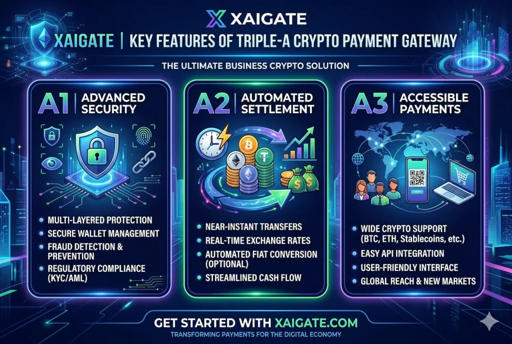 Triple-A Crypto Payment Gateway Review 2026: Features, Fees, and Business Use Cases 2 Key Features of Triple-A Crypto Payment Gateway