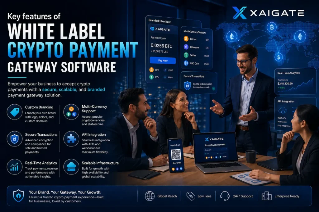 Key features of white label crypto payment gateway software