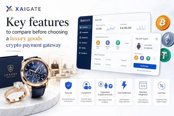Luxury Jewelry Crypto Payment Gateway for Brands in 2026 2 Key features to compare before choosing a luxury goods crypto payment gateway