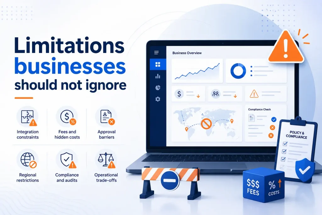 Limitations businesses should not ignore in crypto payment gateway operations