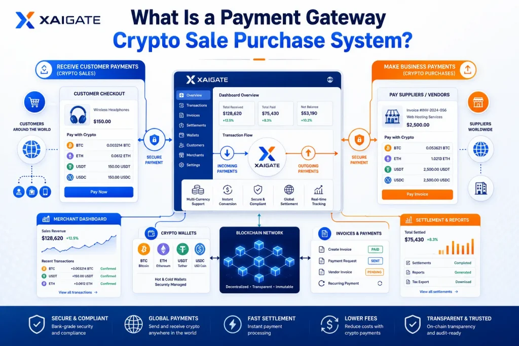 What is a payment gateway crypto sale purchase system