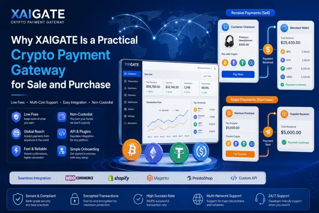 Why XAIGATE Is a Practical Crypto Payment Gateway for Sale and Purchase