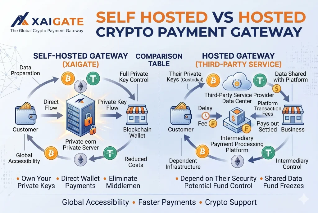 Self Hosted vs Hosted Crypto Payment Gateway