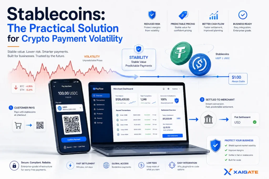 Payment Gateway Crypto Volatility: What Merchants Need to Know Before Accepting Crypto 4 Stablecoins: The Practical Solution for Crypto Payment Volatility