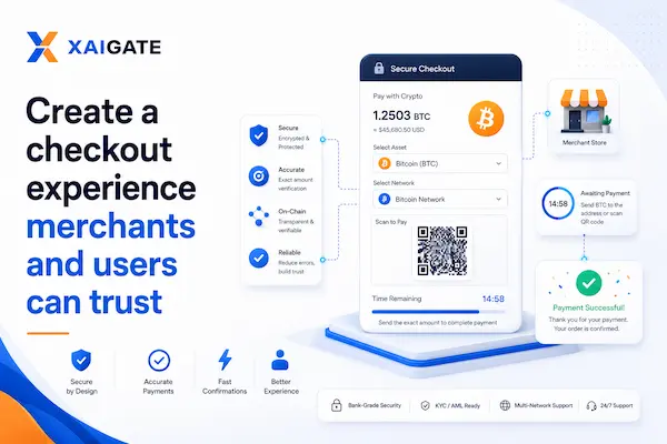 Trusted crypto checkout experience