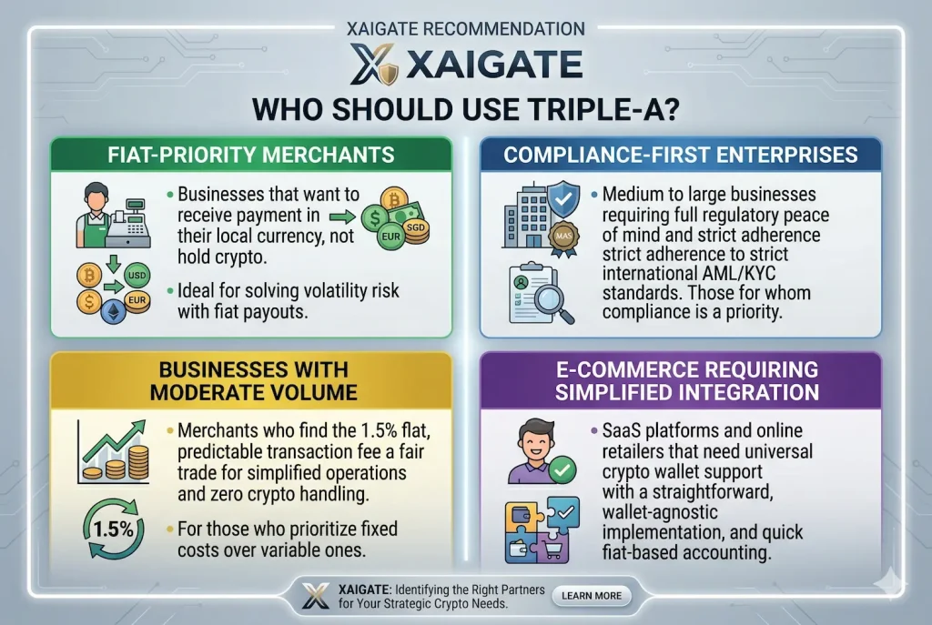 Triple-A Crypto Payment Gateway Review 2026: Features, Fees, and Business Use Cases 5 Who Should Use Triple-A?