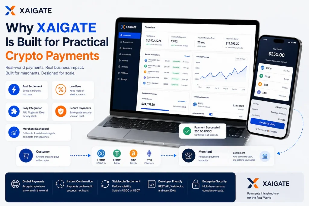 Payment Gateway Crypto Volatility: What Merchants Need to Know Before Accepting Crypto 5 Why XAIGATE Is Built for Practical Crypto Payments