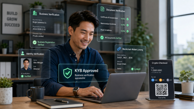 What Is Crypto Payment KYB? Benefits and the KYB Process in Crypto Payments 1 Crypto Payment KYB