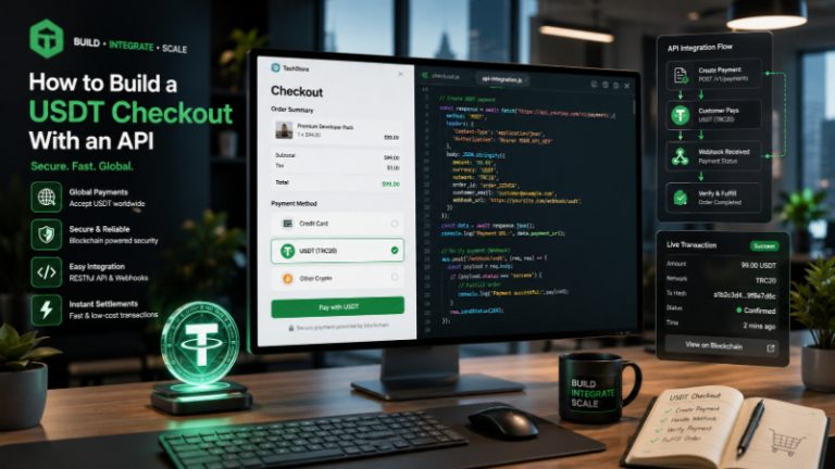 How to Build a USDT Checkout With an API: A Guide to Building a USDT Payment Gateway