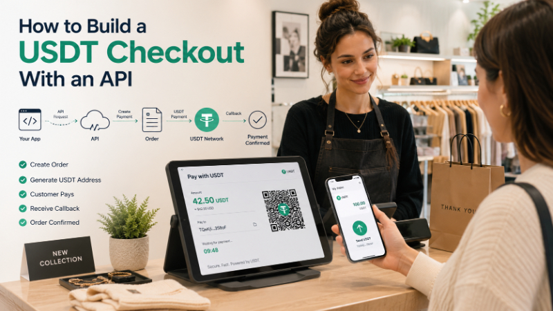 How to Build a USDT Checkout With an API