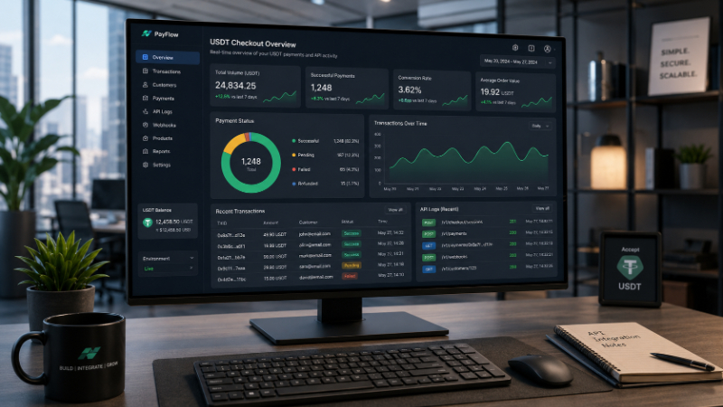 How to Build a USDT Checkout With an API