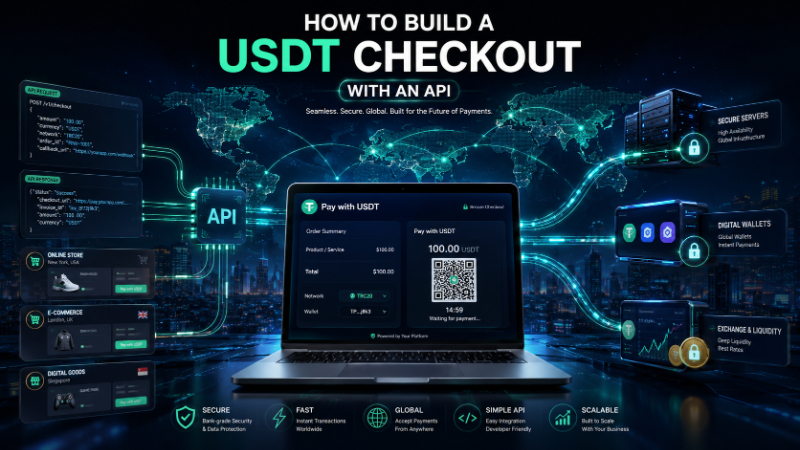 How to Build a USDT Checkout With an API