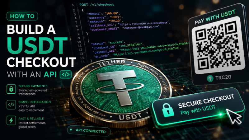 How to Build a USDT Checkout With an API