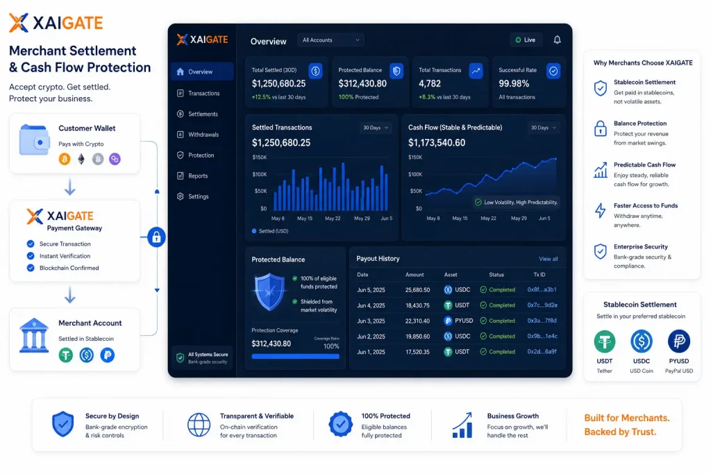 Payment Gateway Volalitas Crypto: How Businesses Can Accept Crypto Payments Despite Market Volatility 4 Merchant settlement and cash flow protection with crypto payment gateway